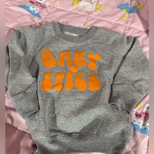 Baby spice sweater 2T